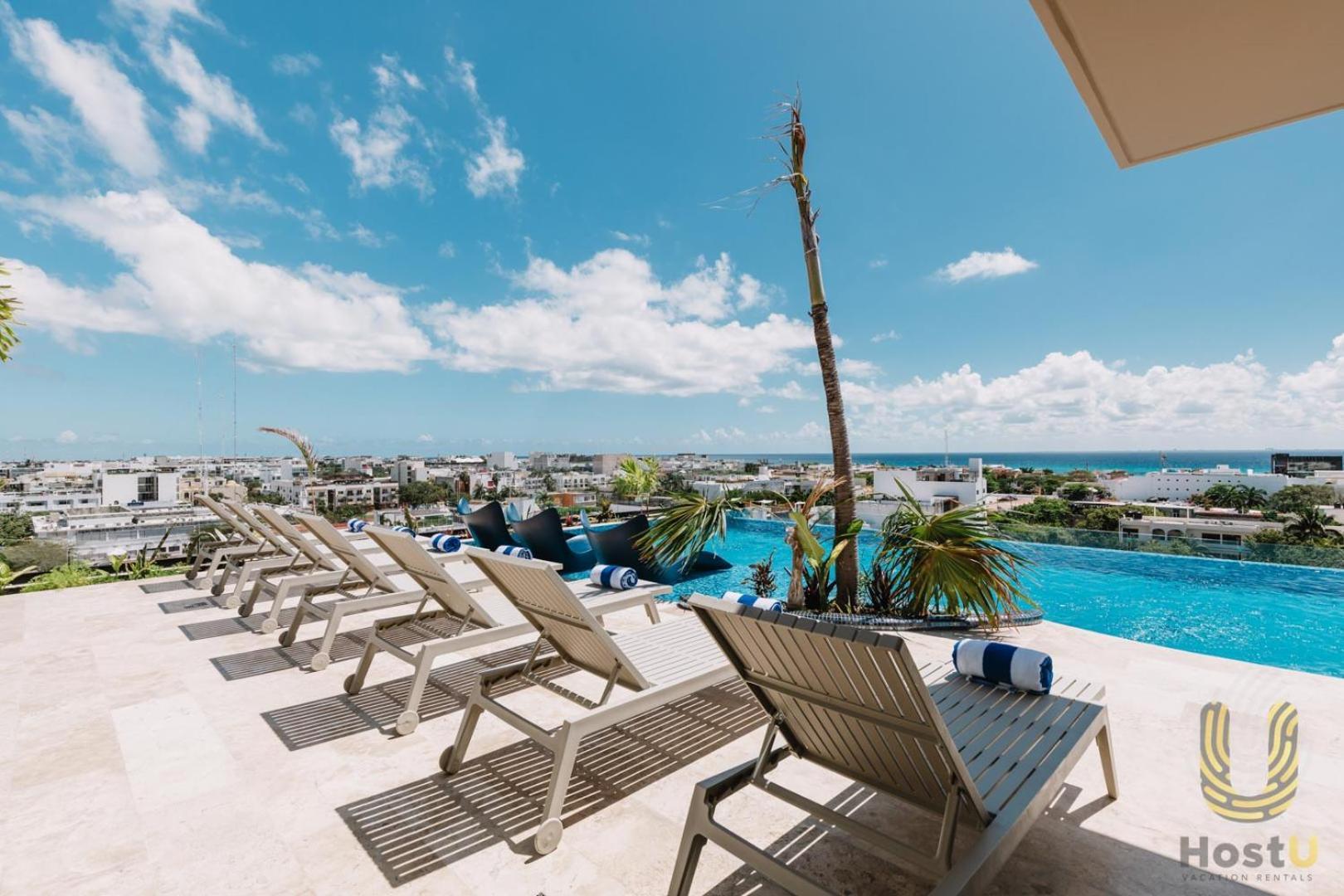 Luxury Dep Whit Pool Lägenhet Playa del Carmen Exteriör bild