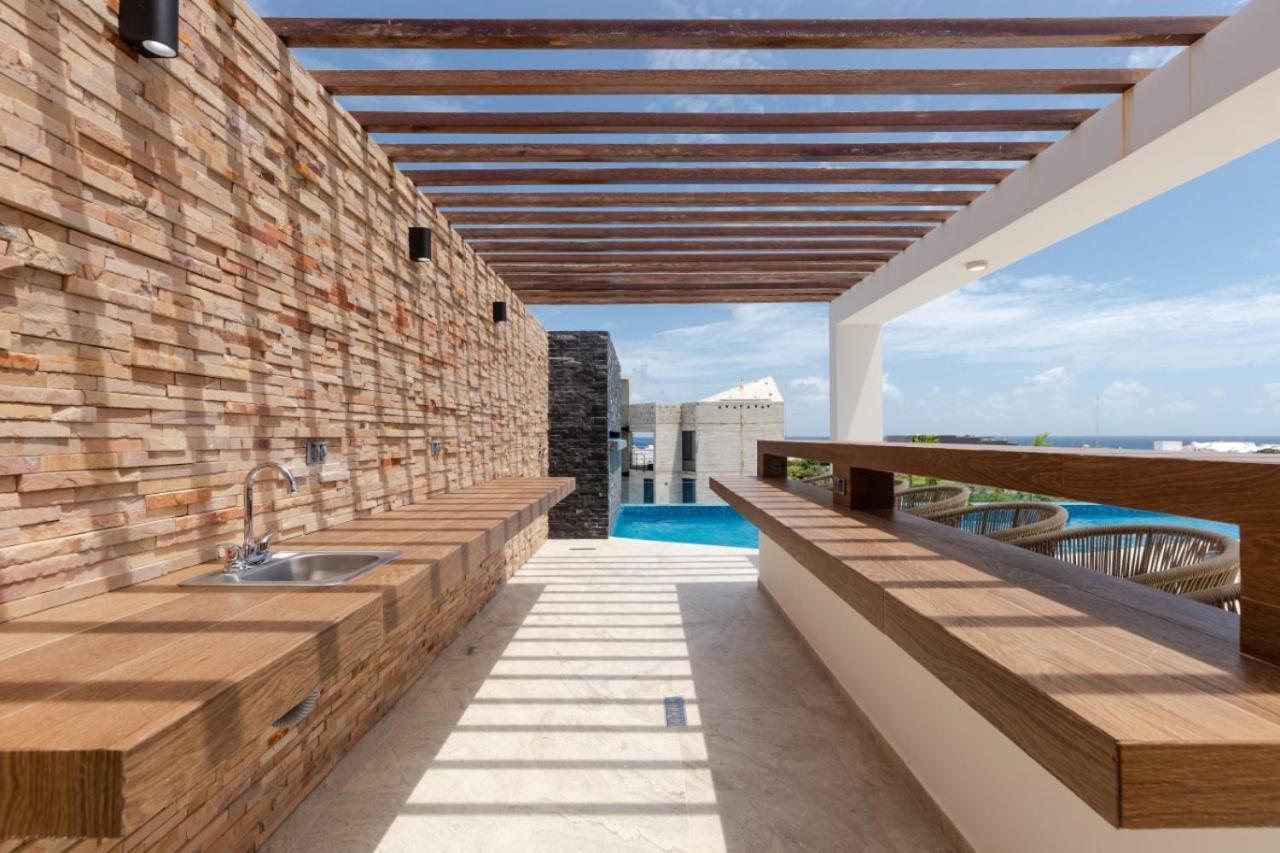 Luxury Dep Whit Pool Lägenhet Playa del Carmen Exteriör bild